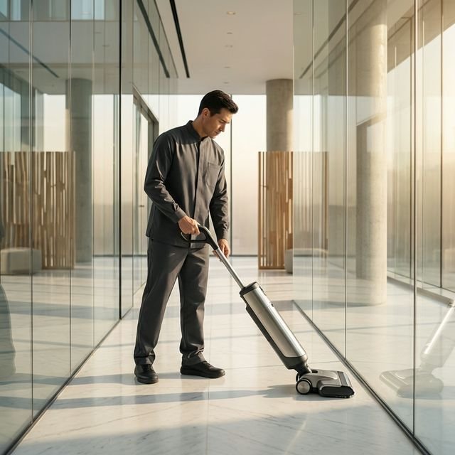 Professional Cleaning Technician in Toronto Commercial Facility